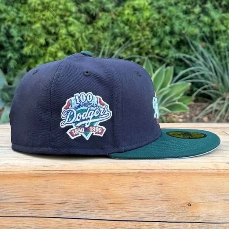 New Era Dodgers Navy/Dk Green 100th