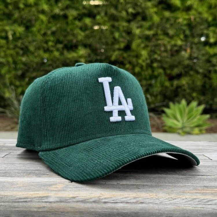 New Era LA Dark Green Corduroy 940 A-Frame