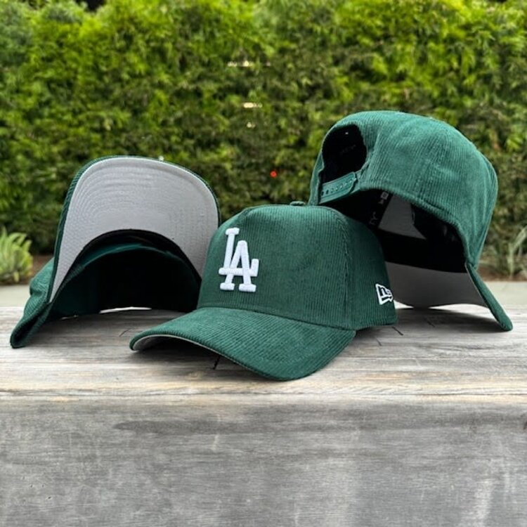 New Era LA Dark Green Corduroy 940 A-Frame