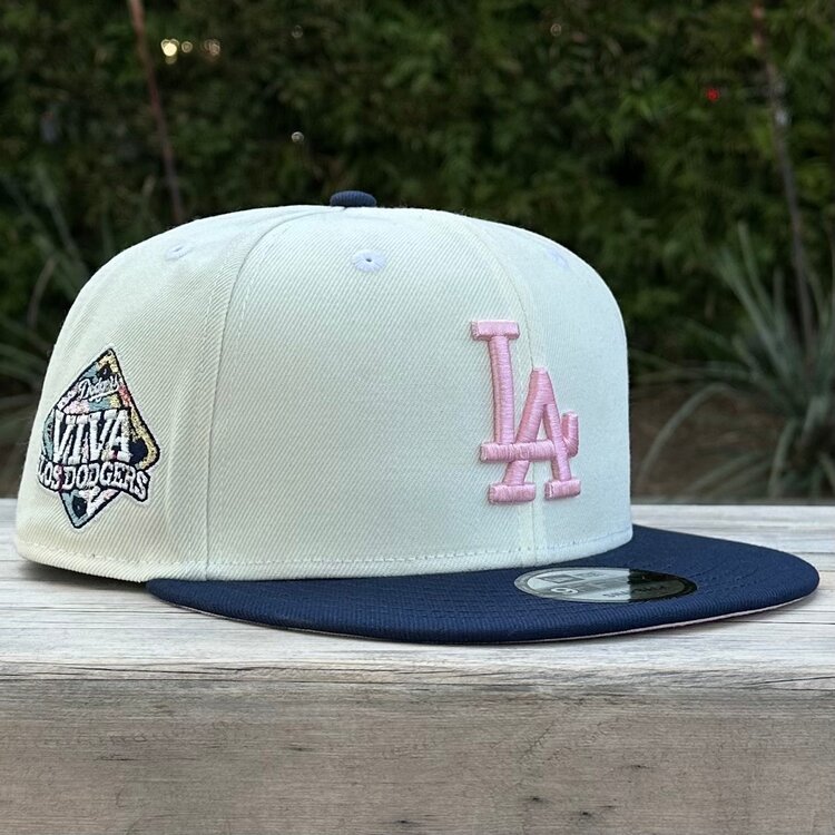 New Era LA Ivory/Navy Viva SP Pink UV 950 Snapback