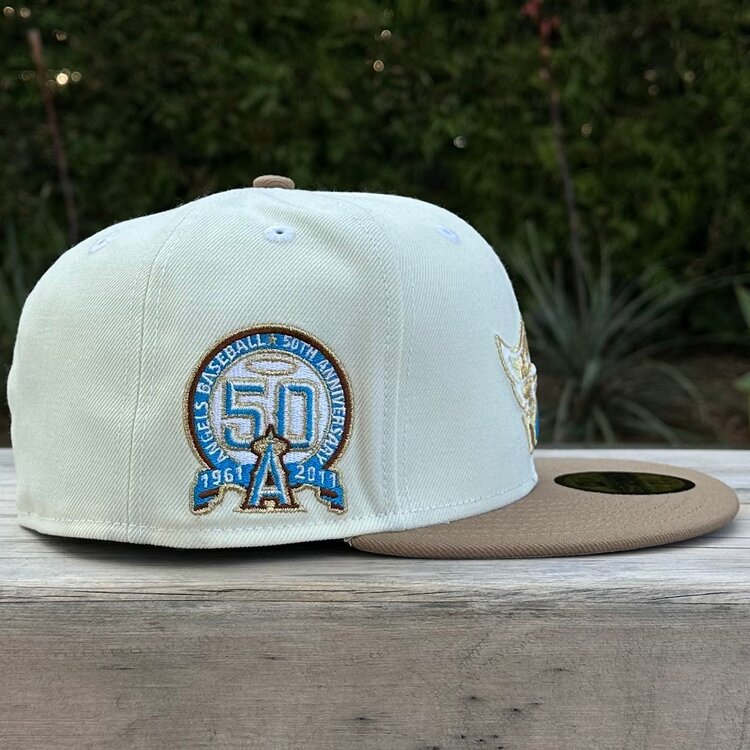New Era Angels Ivory/Khaki Metallic 50th Anniversary