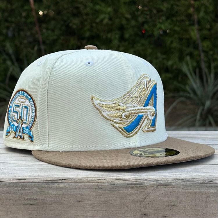 New Era Angels Ivory/Khaki Metallic 50th Anniversary