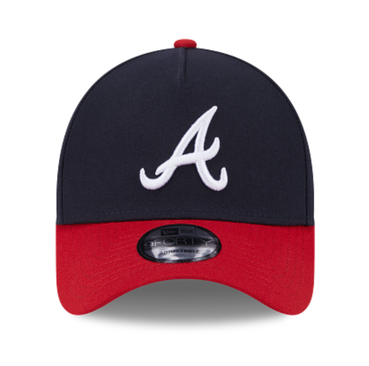 New Era Atlanta Braves Navy/Red Team 940 A-Frame