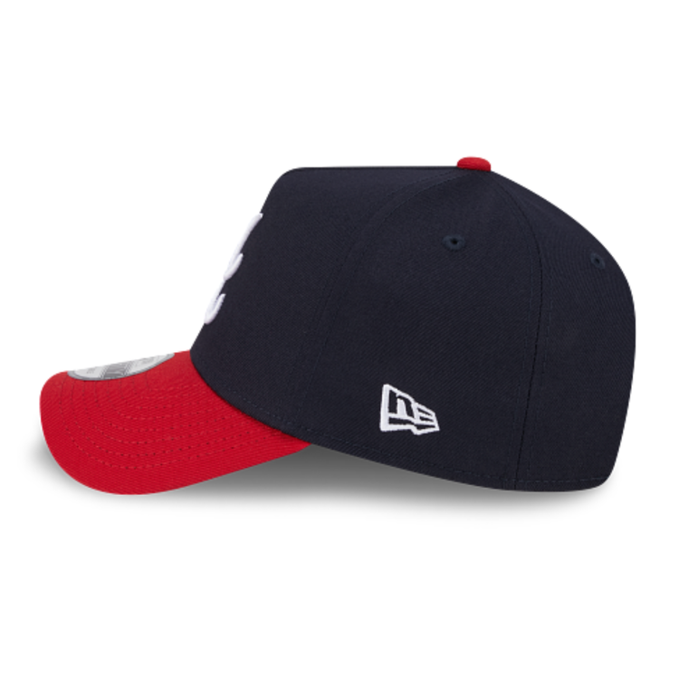 New Era Atlanta Braves Navy/Red Team 940 A-Frame