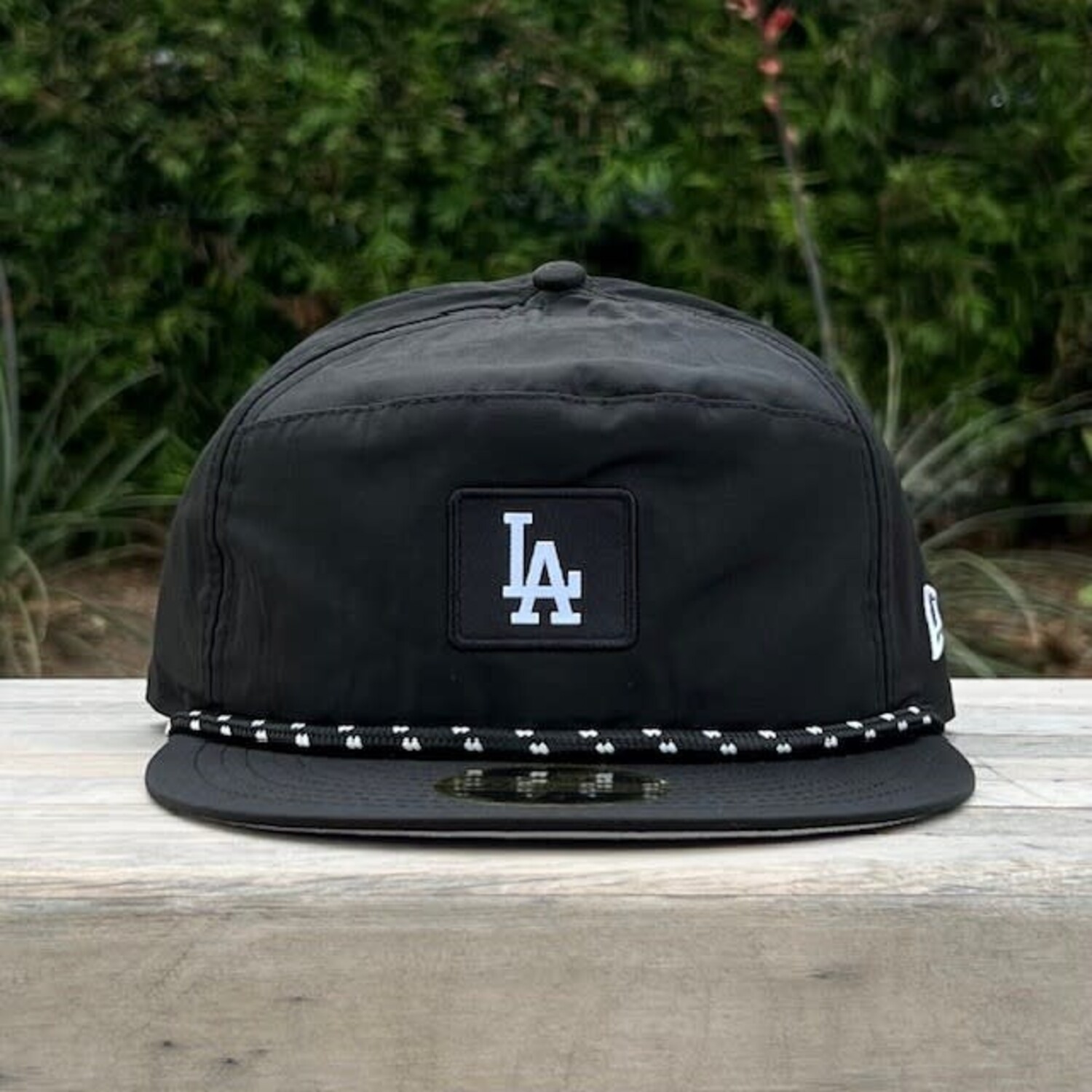 LA Dodgers 59Fifty Day Black White Nylon - The Locker Room of Downey