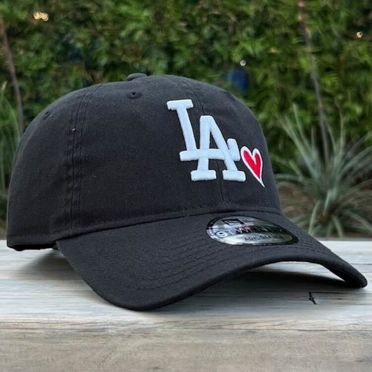 New Era LA Dodgers Black White Heart 920