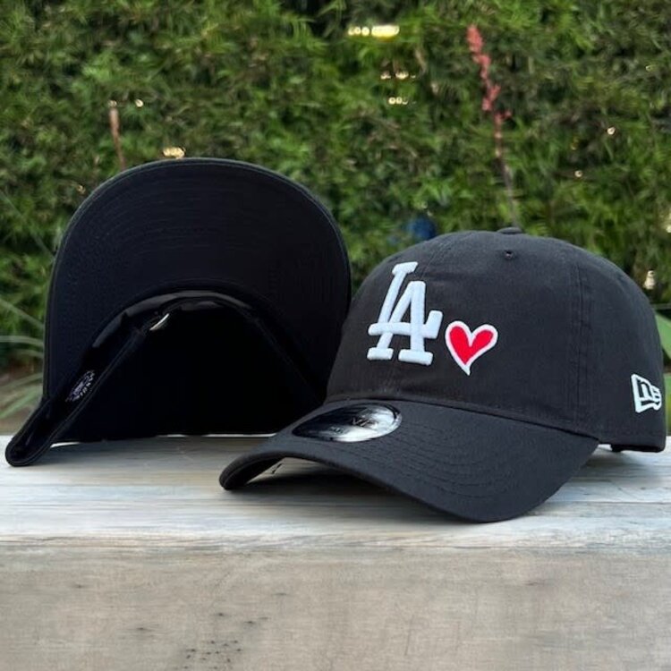 New Era LA Dodgers Black White Heart 920