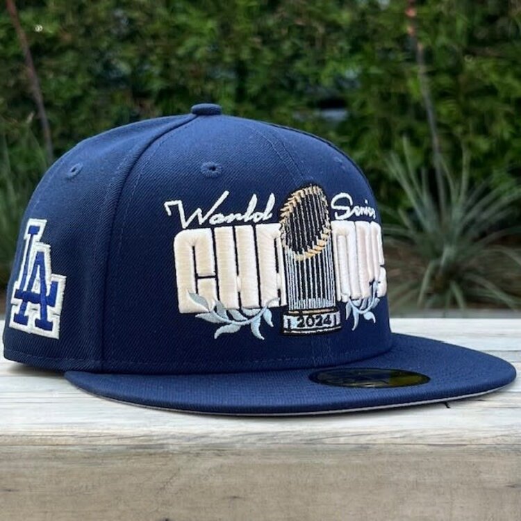 New Era LA Dodgers 2024 WS Champions Parade Navy Fitted