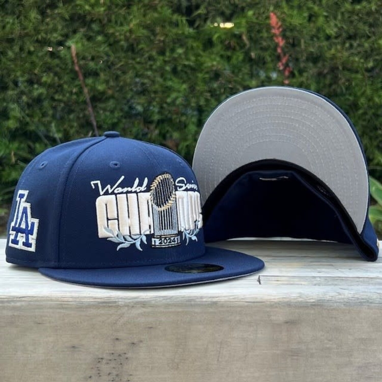 LA Dodgers 2024 WS Champions Parade Navy Fitted - The Locker Room