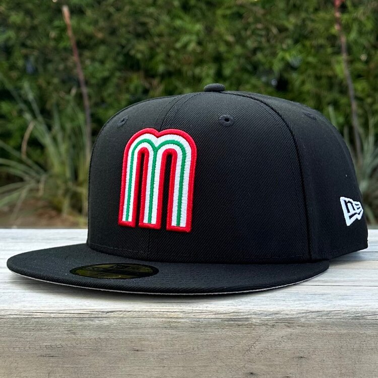 New Era Mexico "M" Black Team w/Flag Gray UV
