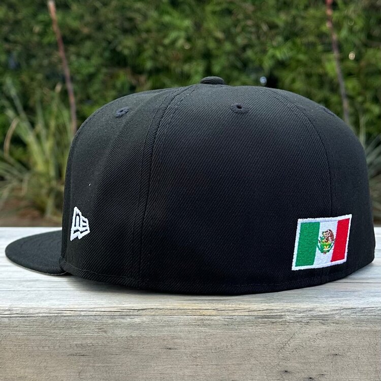 New Era Mexico "M" Black Team w/Flag Gray UV