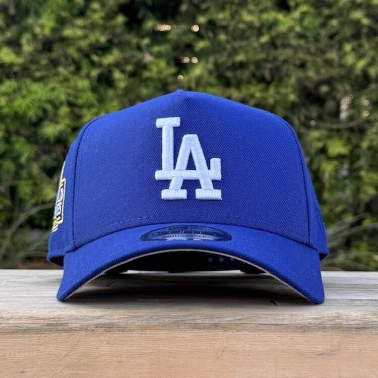 New Era LA Dodgers Royal White Button 2024 World Series Side Patch 940 A-Frame