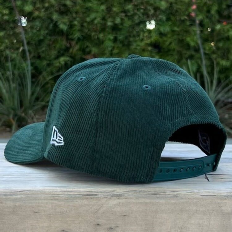 New Era LA Dodgers Upside Down Dark Green Corduroy 100th 940 A-Frame