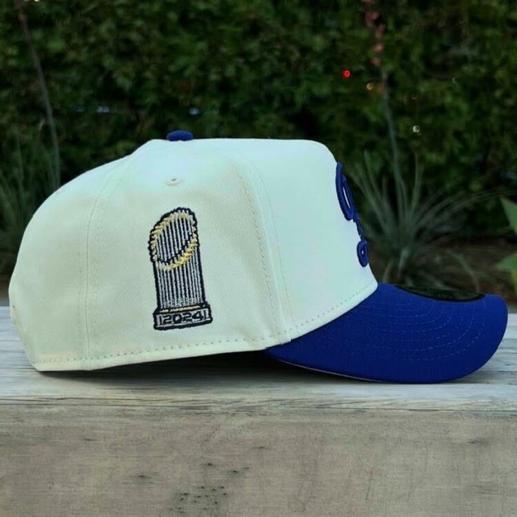 New Era LA Dodgers City Connect Ivory/Royal 2024 World Series Trophy 940 A-Frame