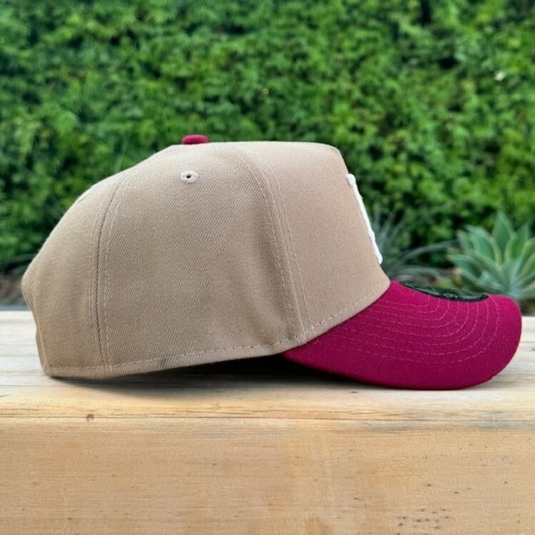 New Era LA Khaki/Cardinal Ivory 940 A-Frame