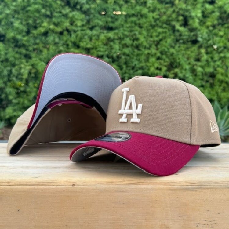 New Era LA Khaki/Cardinal Ivory 940 A-Frame