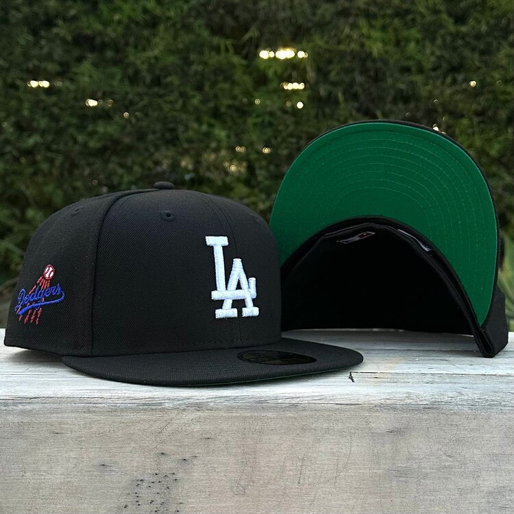 New Era LA Black White Metallic Shooting Ball SP Green UV