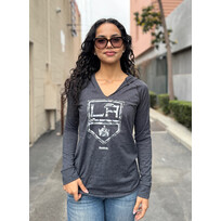 Reebok Kings W Hooded LS Shield Charcoal