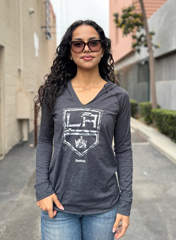 Reebok Kings W Hooded LS Shield Charcoal