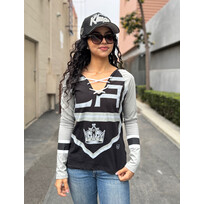 Majestic LA Kings W 18 The Lace Up L/S