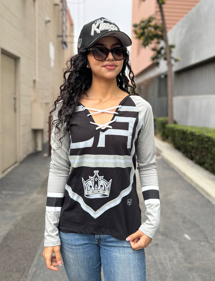 Majestic LA Kings W 18 The Lace Up L/S