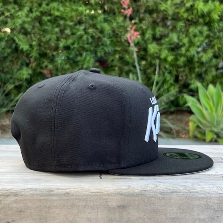 New Era LA Kings Black White Script Snapback 950