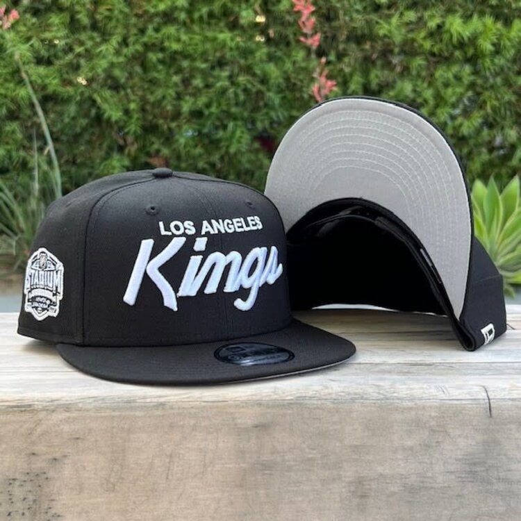New Era LA Kings Black White Script Stadium SP 950 Snapback