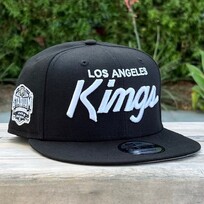New Era LA Kings Black White Script Stadium SP 950 Snapback