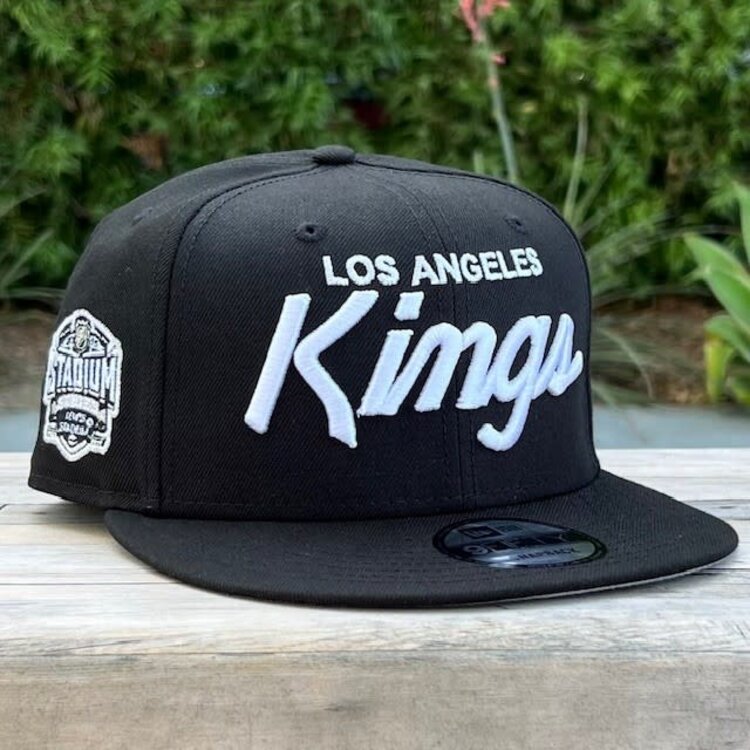 New Era LA Kings Black White Script Stadium SP 950 Snapback