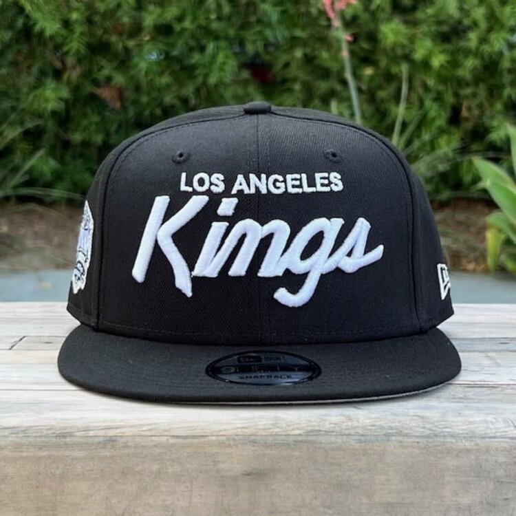 New Era LA Kings Black White Script Stadium SP 950 Snapback