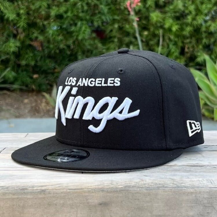 New Era LA Kings Black White Script Stadium SP 950 Snapback