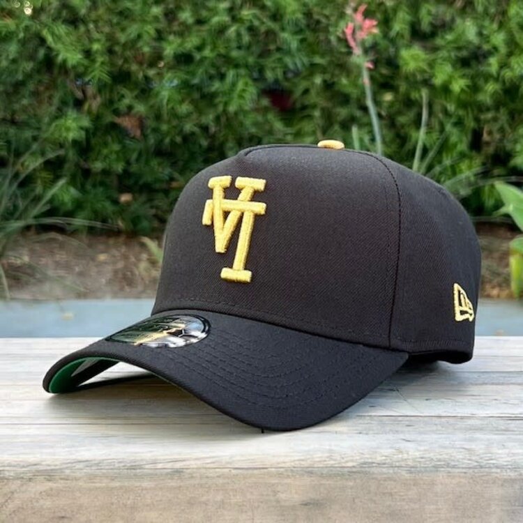 New Era LA Dodgers Upside Down Black Metallic Gold 100th Anniversary 940 A-Frame