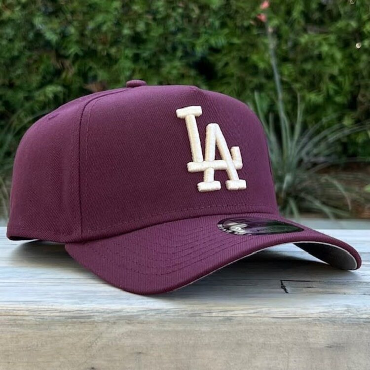 New Era LA Dodgers Maroon Ivory 940 A-Frame