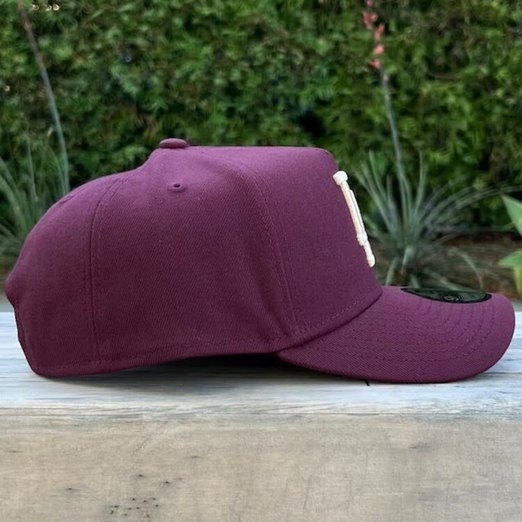 New Era LA Dodgers Maroon Ivory 940 A-Frame