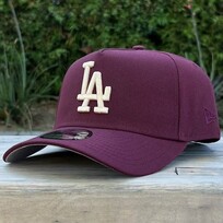 New Era LA Dodgers Maroon Ivory 940 A-Frame