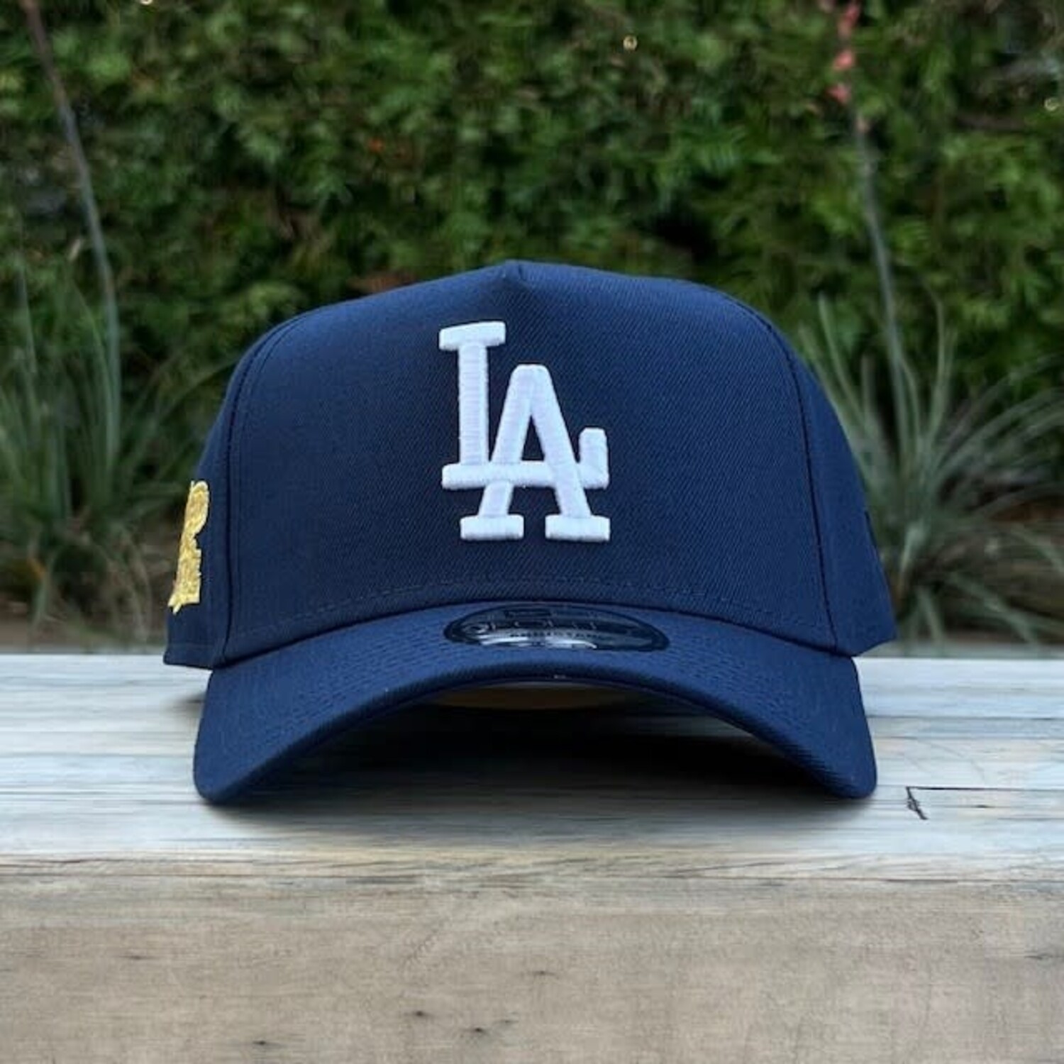 LA Dark Blue Metallic Gold 1981 WS 940 A-Frame Snapback - The