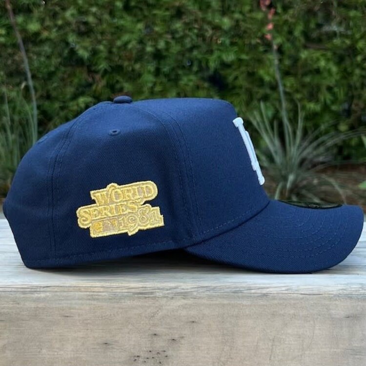 New Era LA Dark Blue Metallic Gold 1981 WS 940 A-Frame