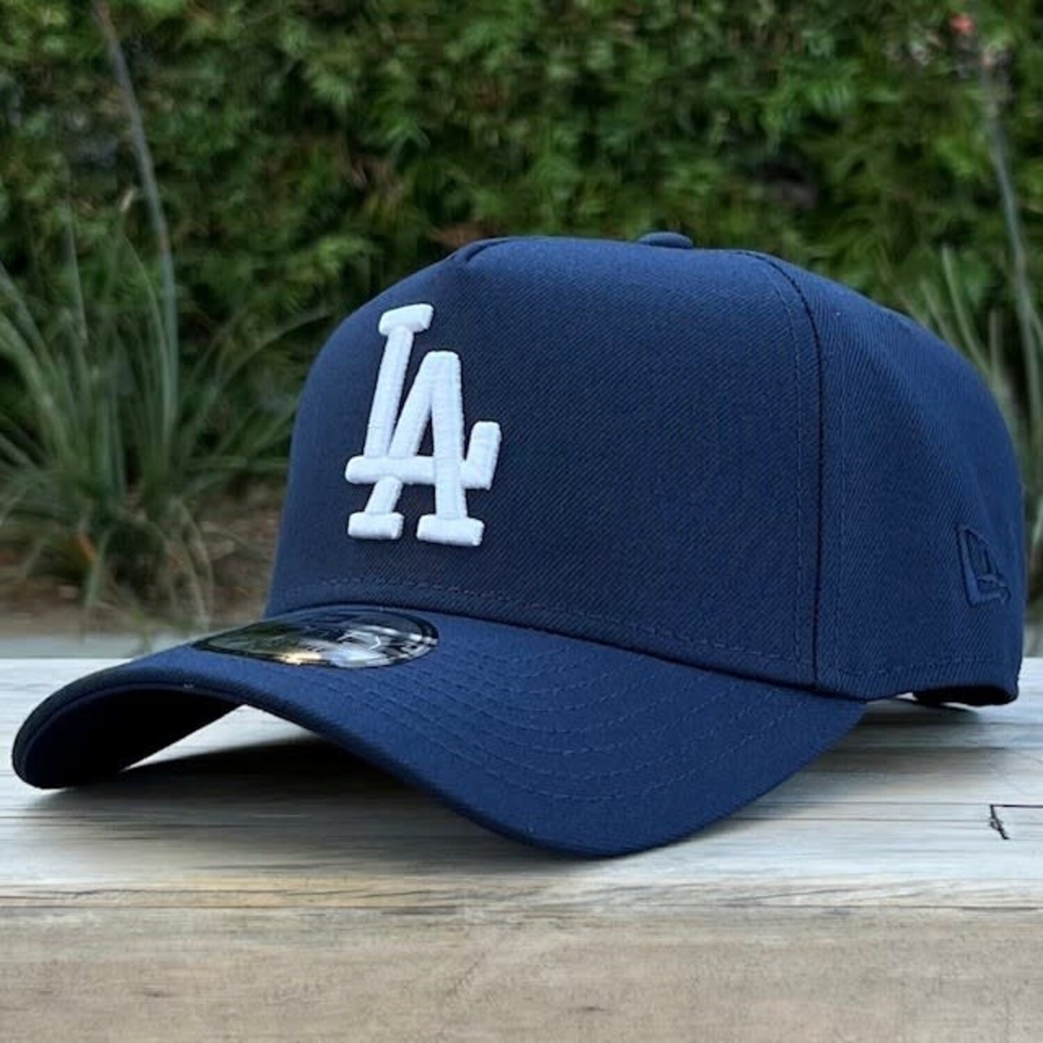 LA Dark Blue Metallic Gold 1981 WS 940 A-Frame Snapback - The