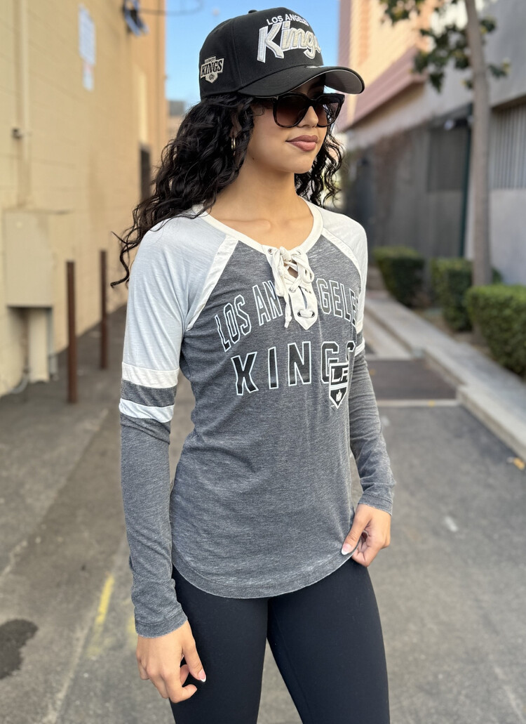 Reebok NHL Los Angeles Kings W Touch Backshot Lace Up Long Sleeve