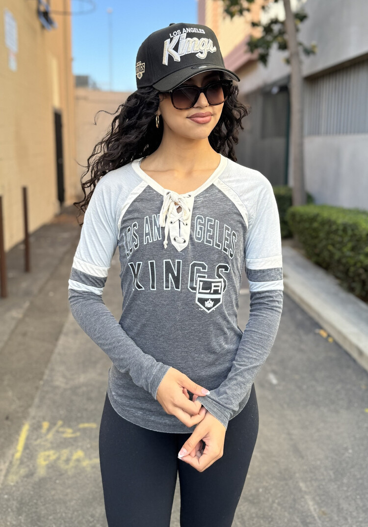 Reebok NHL Los Angeles Kings W Touch Backshot Lace Up Long Sleeve