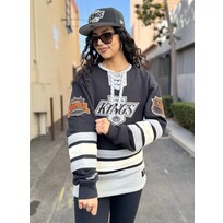Mitchell and Ness LA Kings M&N Women's Heritage Lace-Up Crew
