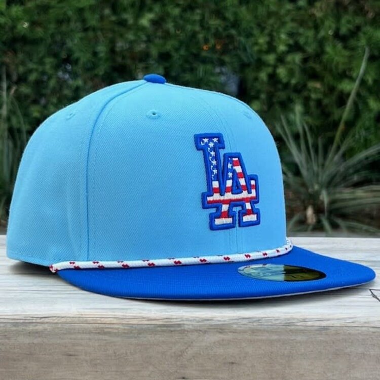 New Era LA Dodgers 2025 4th of July  Light Blue/Royal