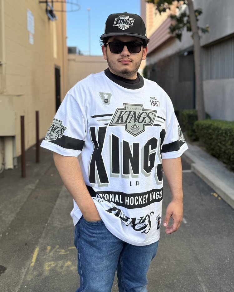Mitchell and Ness LA Kings M&N Team Origins Premium White S/S Tee