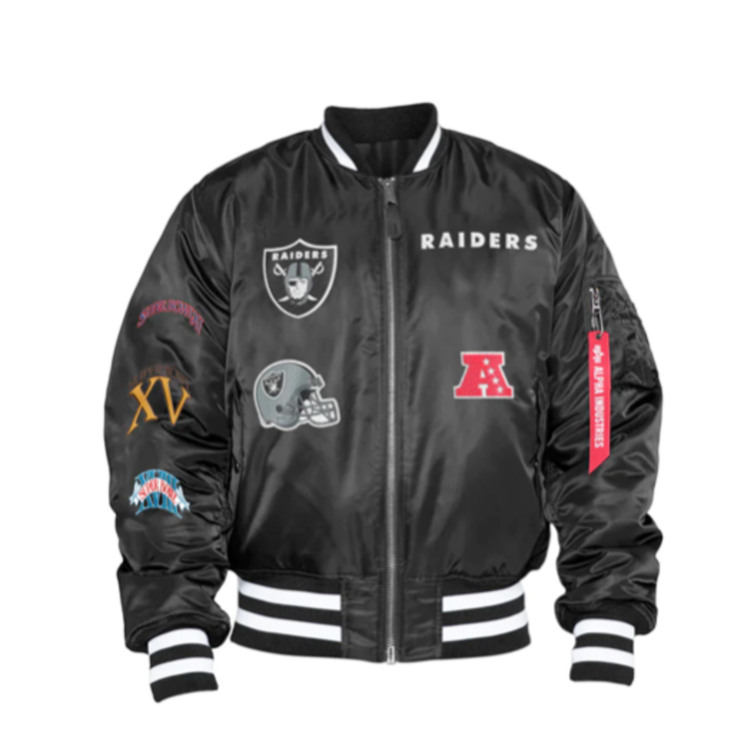 NEW ERA RAIDERS ジャケット ブラック Raiders Men's NE Black Alpha Jacket - The Locker Room of Downey