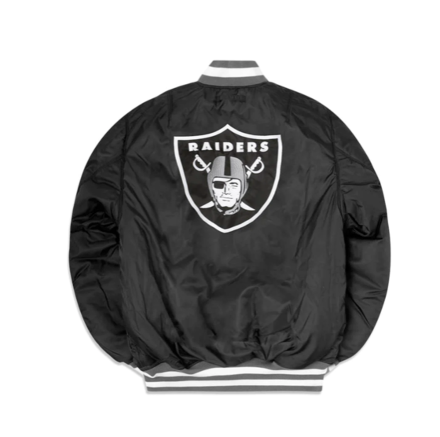 NEW ERA RAIDERS ジャケット ブラック Alpha Industries x Las Vegas Raiders MA-1 Wool Varsity