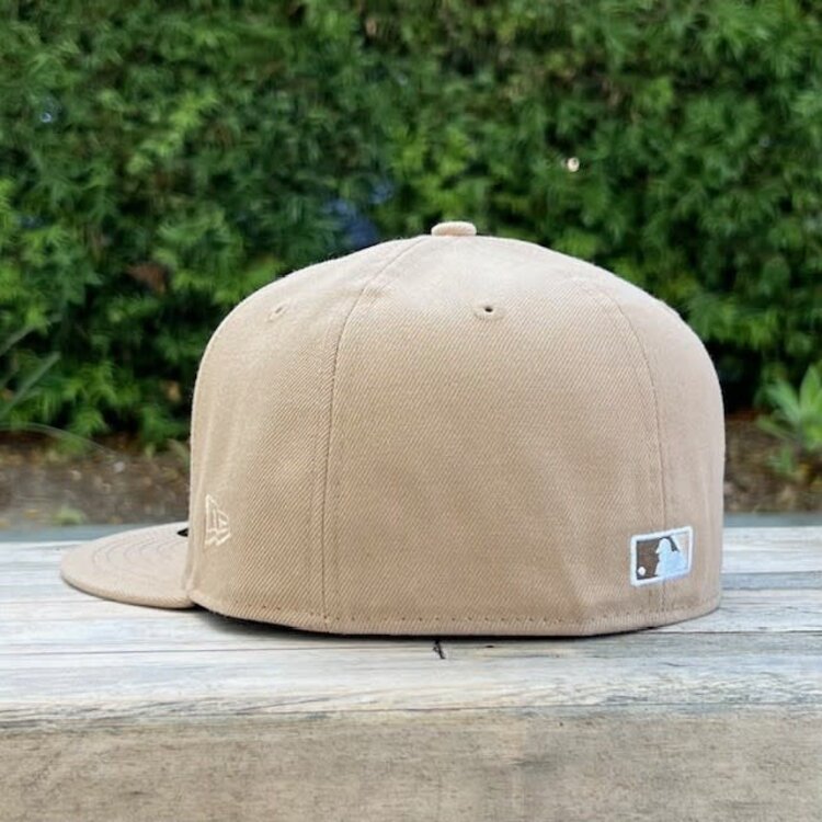 New Era LA Cursive Khaki White GrUV