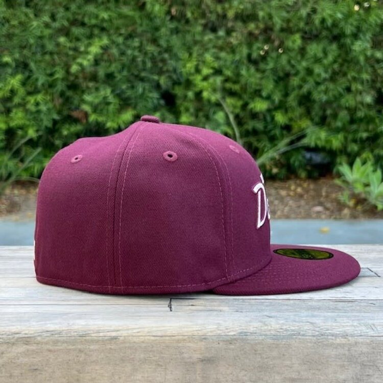New Era LA Cursive Maroon Ivory GUV