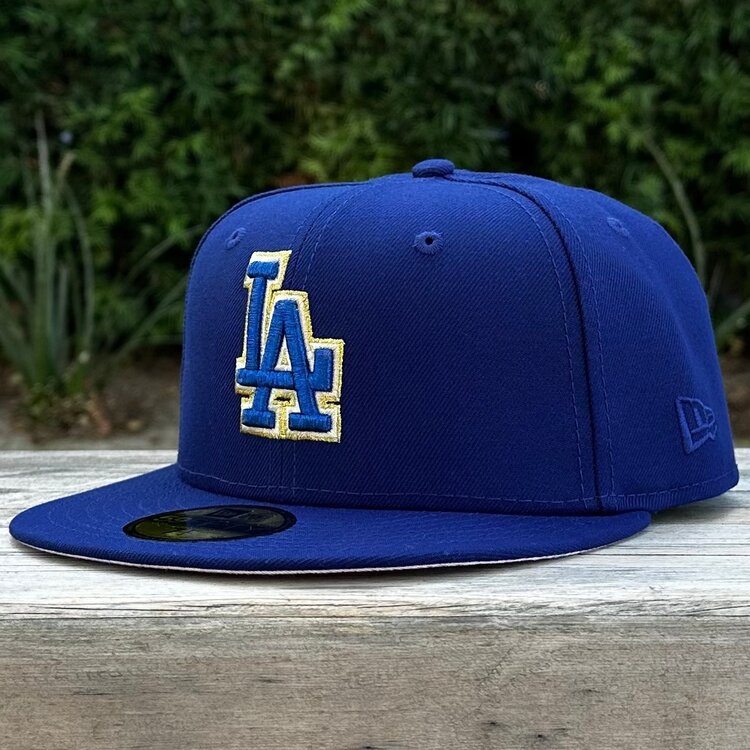 New Era LA Royal Metallic Blue-Gold 2024 WS Champs Pink UV 950 Snapback