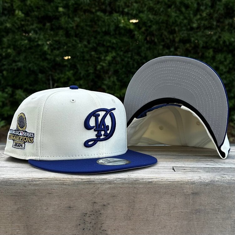 New Era LA City Connect Ivory/Royal 2024 World Series Champs Trophy 950 Snapback