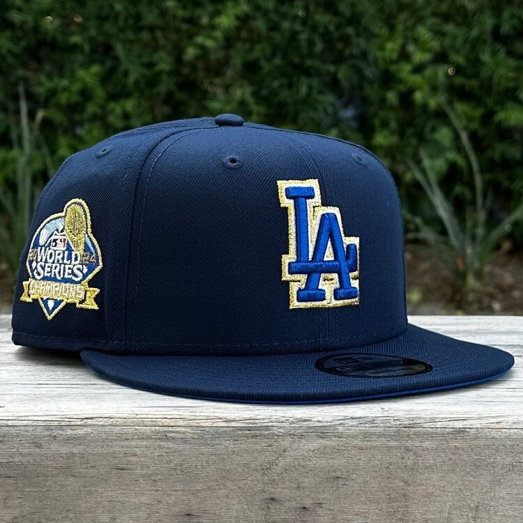 New Era LA Navy Metallic Blue-Gold 2024 WS Champs Royal UV 950 Snapback